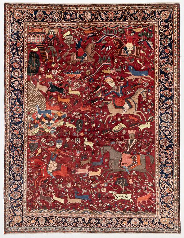 A Chahar Mahal va Bakhtiar carpet  ca 393 x 300 cm.