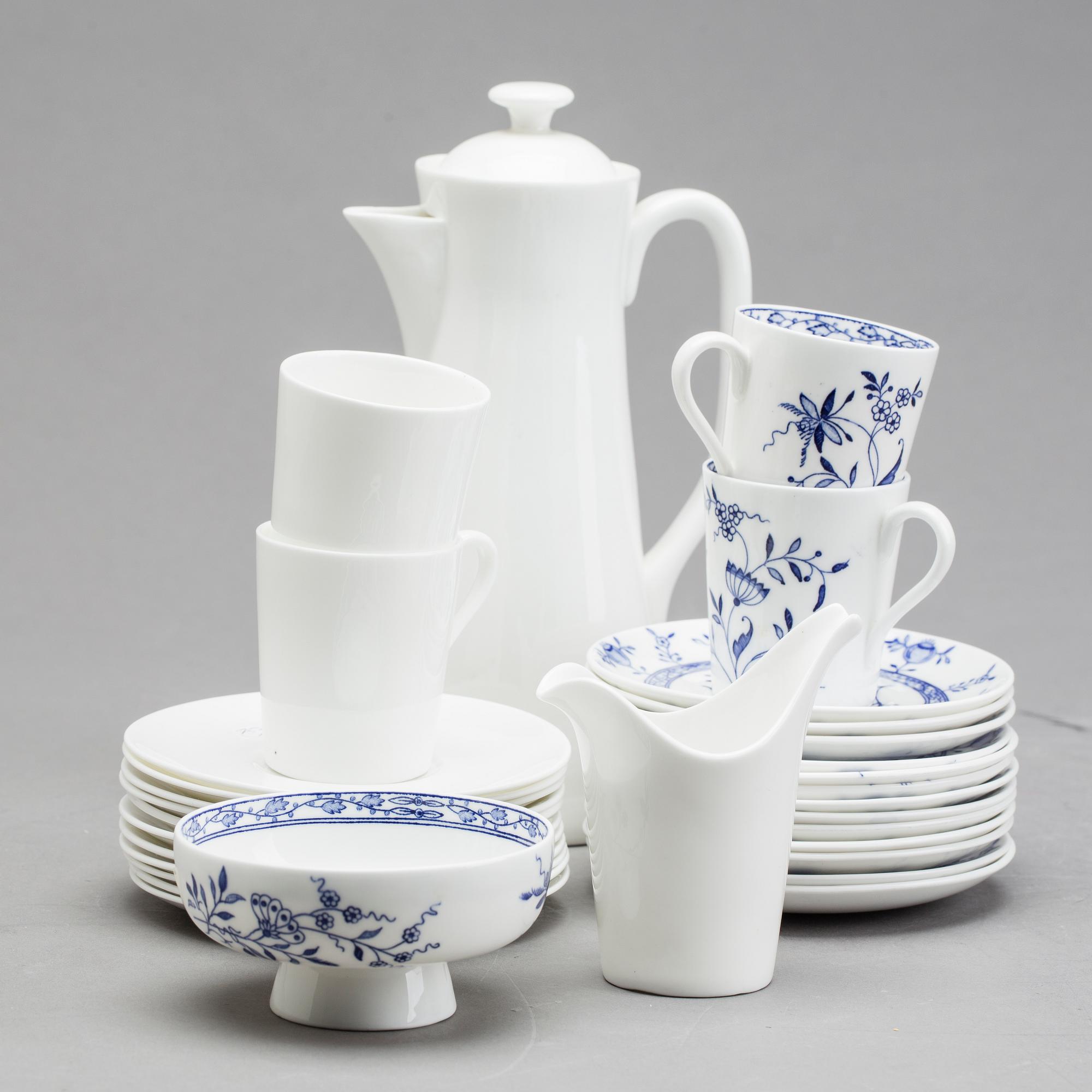 STIG LINDBERG, kaffeservis, porslin, "Dresden" Gustavsberg, 27 delar.