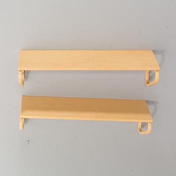 ALVAR AALTO, 2 st hyllor, "modell 112B", Artek.