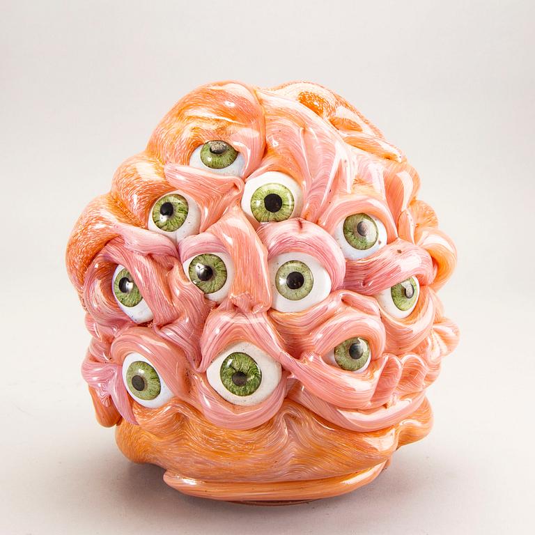 Ludvig Löfgren, a signed and datd 2016 unique glass sculpture.