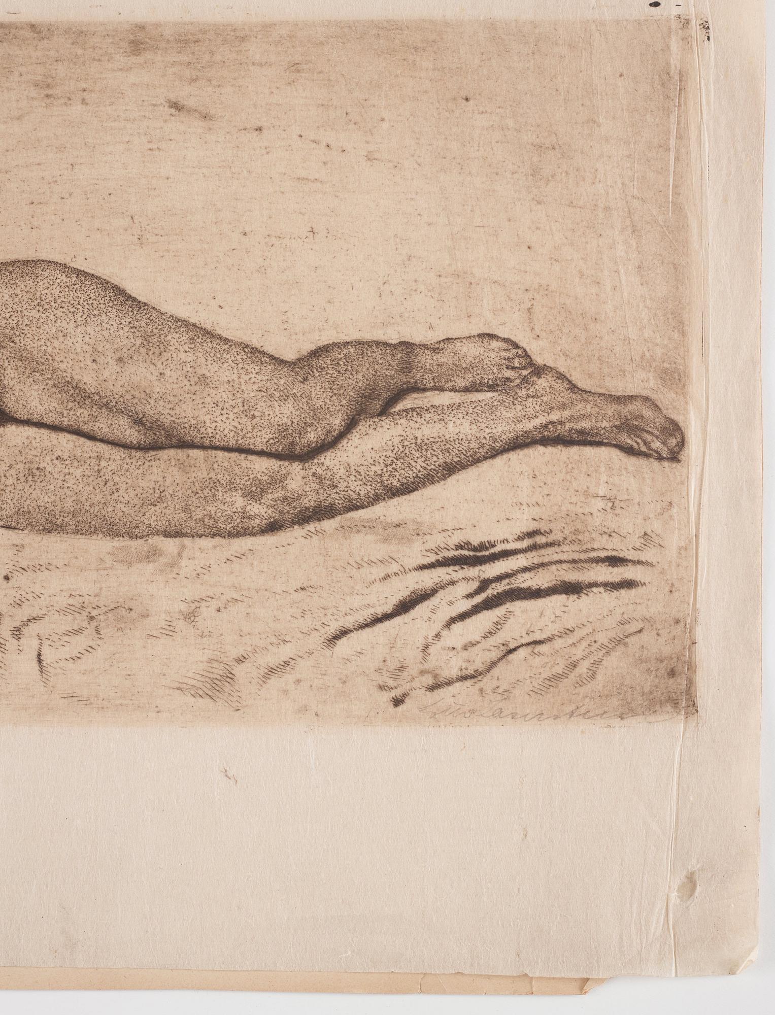 Lotte Laserstein, "Schlafender weiblicher Akt".