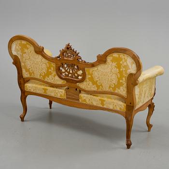 SOFFA, nyrokoko, Myrstedt & Sterns, Stockholm, omkring 1900.