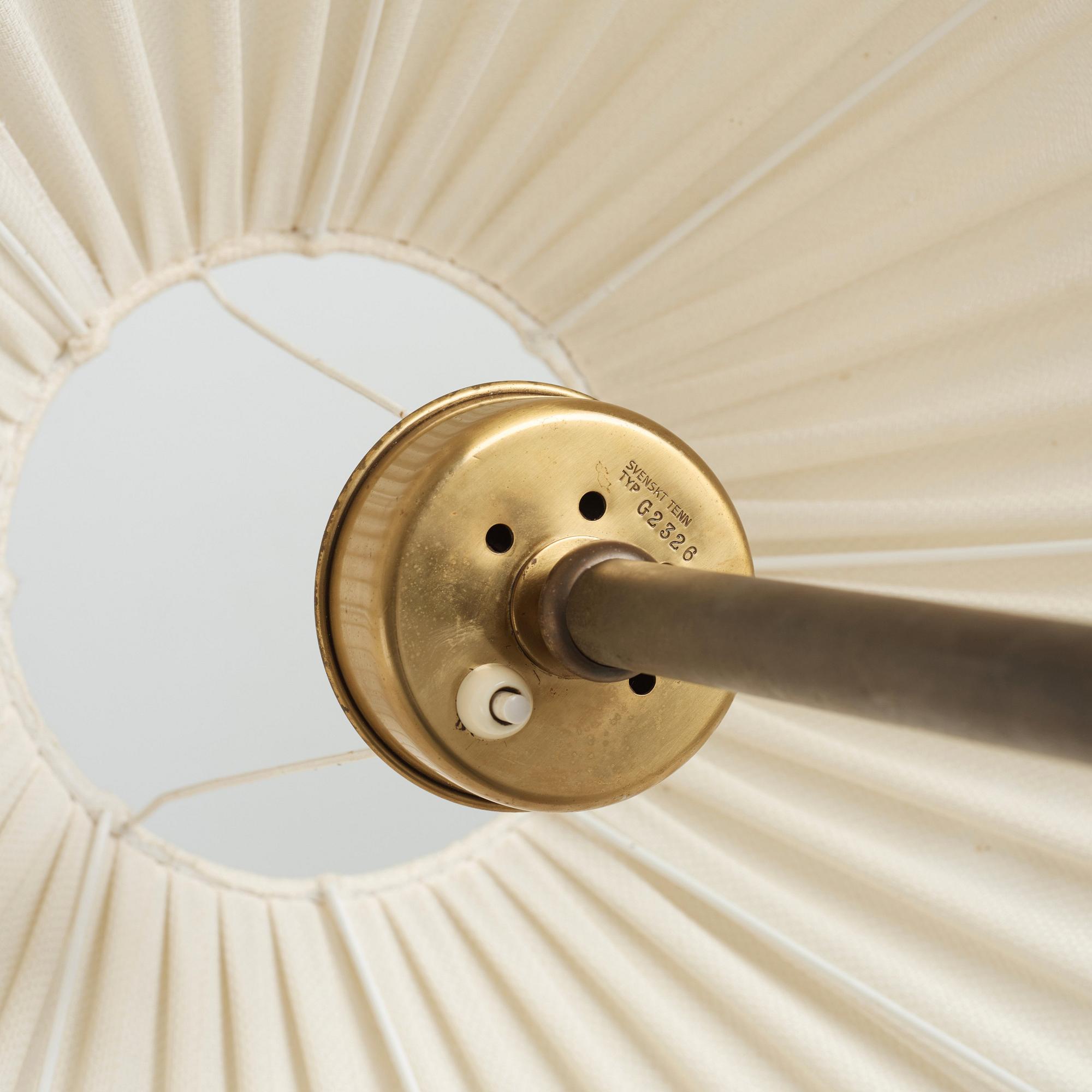 Josef Frank, a pair of floor lamps, model "2326", Firma Svenskt Tenn, Sweden 1950-60's.