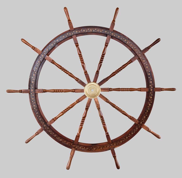 SKEPPSRATT, teak, orientalisk, 1900-talets slut.