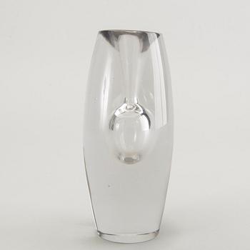 Tapio Wirkkala, a signed glass vase Iittala 55.