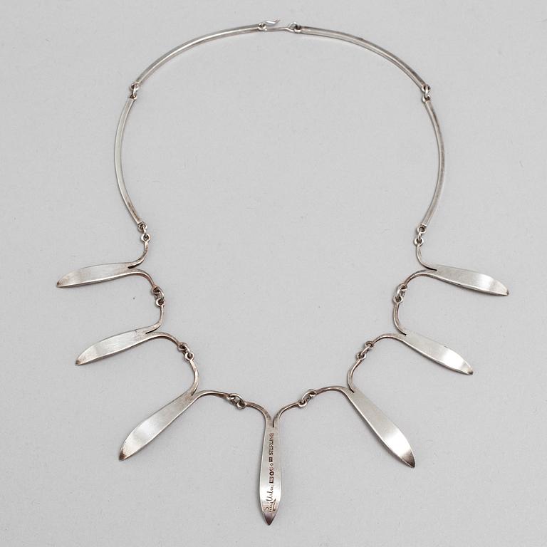 REY URBAN, a sterling silver necklace, Stockholm, 1963.