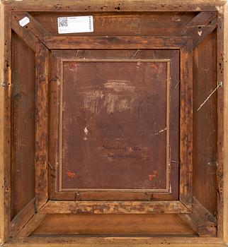 Bengt Nordenberg, olja på pannå signerad och daterad 1856.