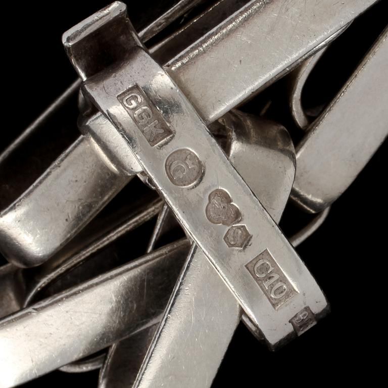 ARMLÄNK, sterlingsilver, Kuhlin, Göteborg, 1977. Vikt 32 g.