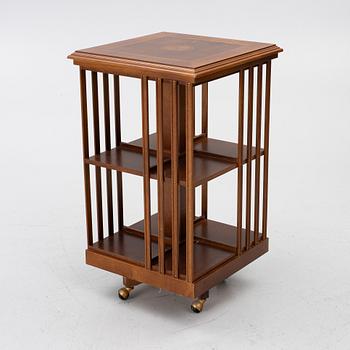 Rotating bookcase, late 20th century.
