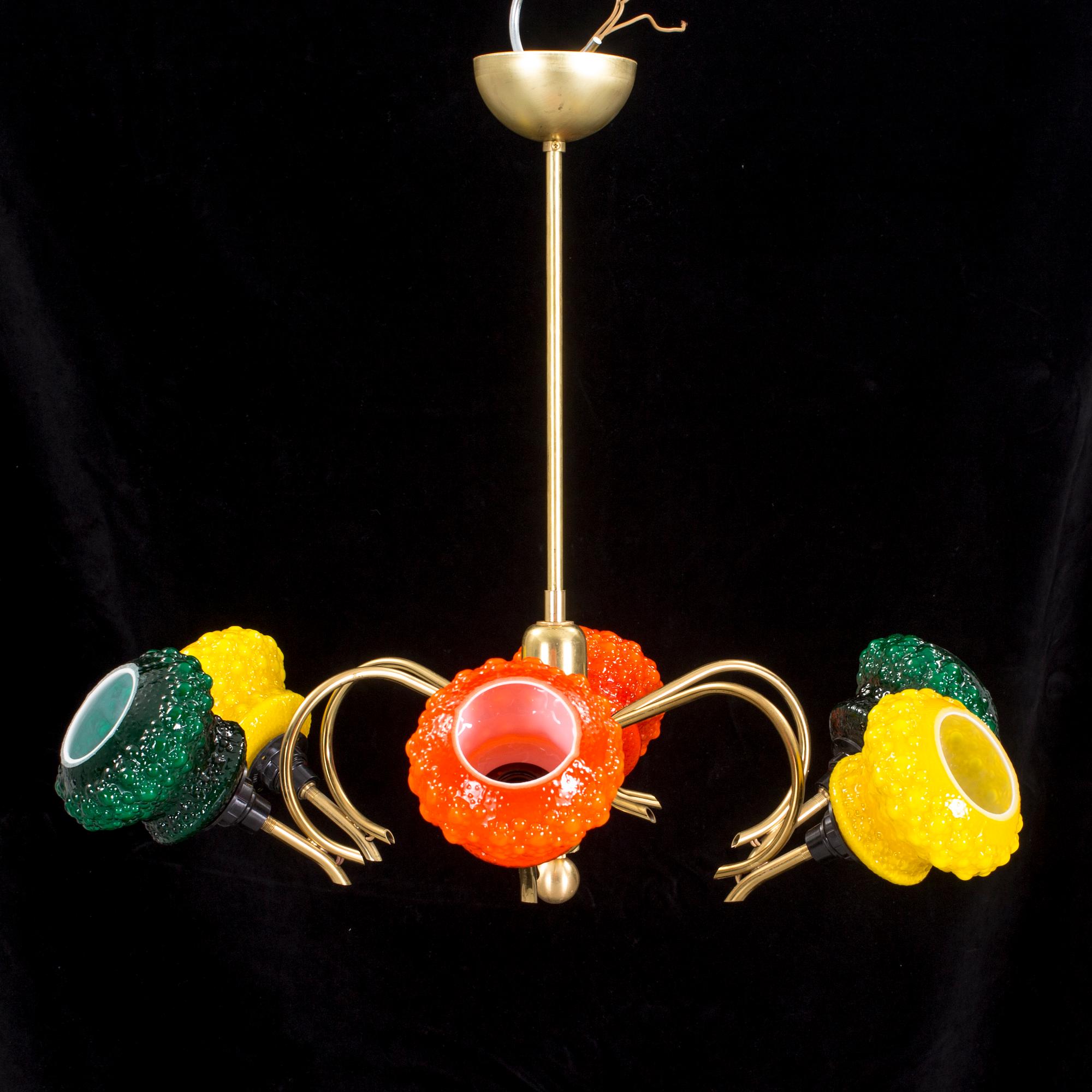 TAKLAMPA, 1950/60-tal. Höjd 52 cm.