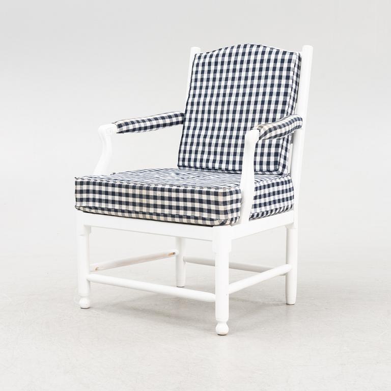 A Gustavian style armchair, 'Medevi brunn' from IKEAs 18th Century series, 1990's.