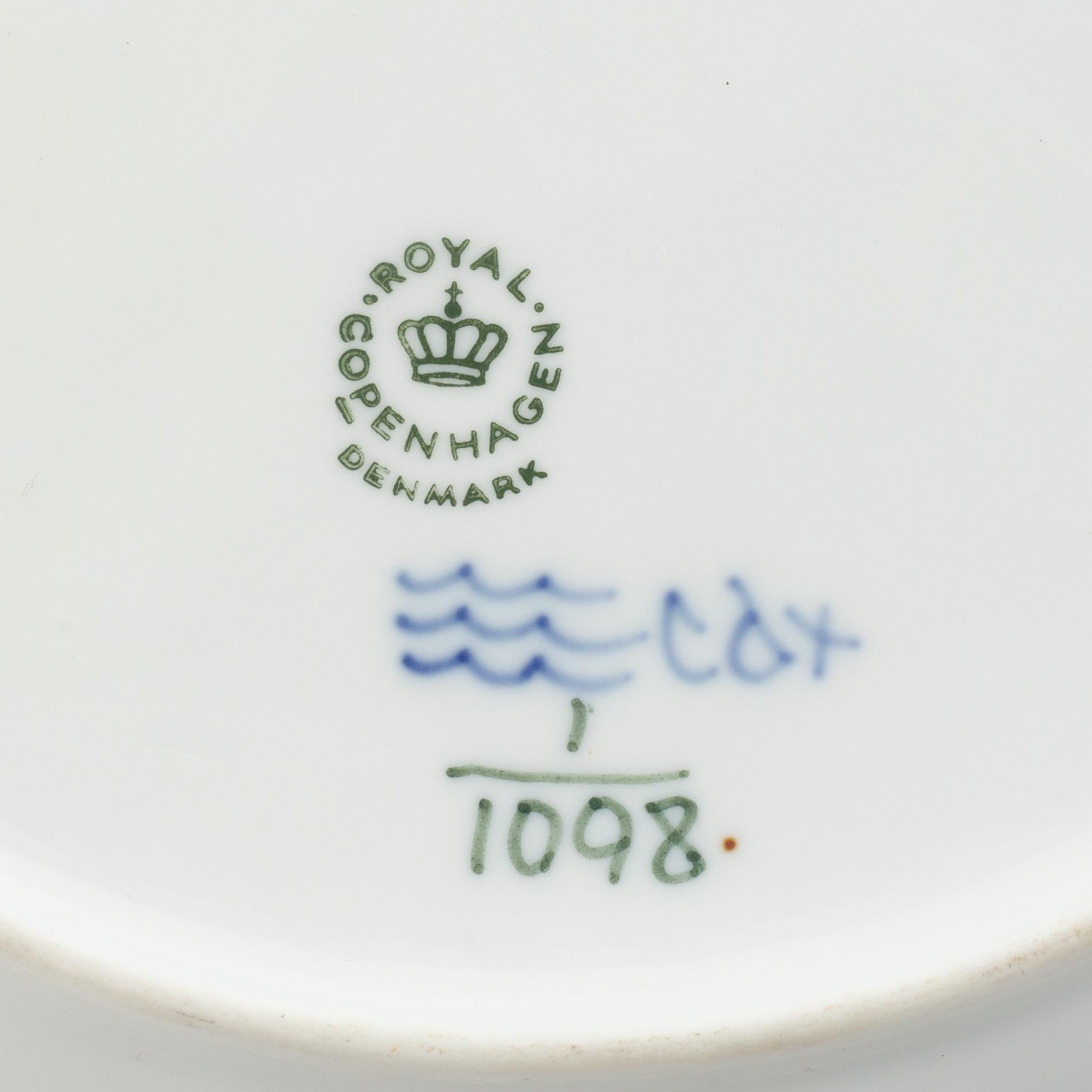 Royal Copenhagen, 27 pieces of a "Blue Fluted" porcelain service, Denmark.