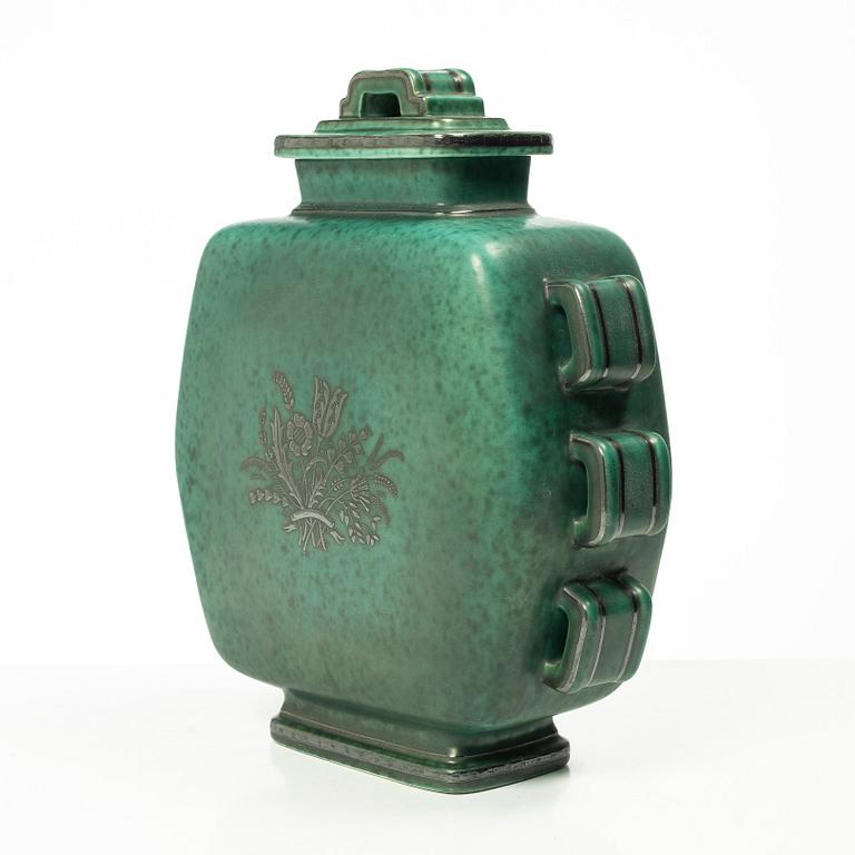 Wilhelm Kåge, lockurna, stengods, "Argenta", Gustavsberg, 1947.