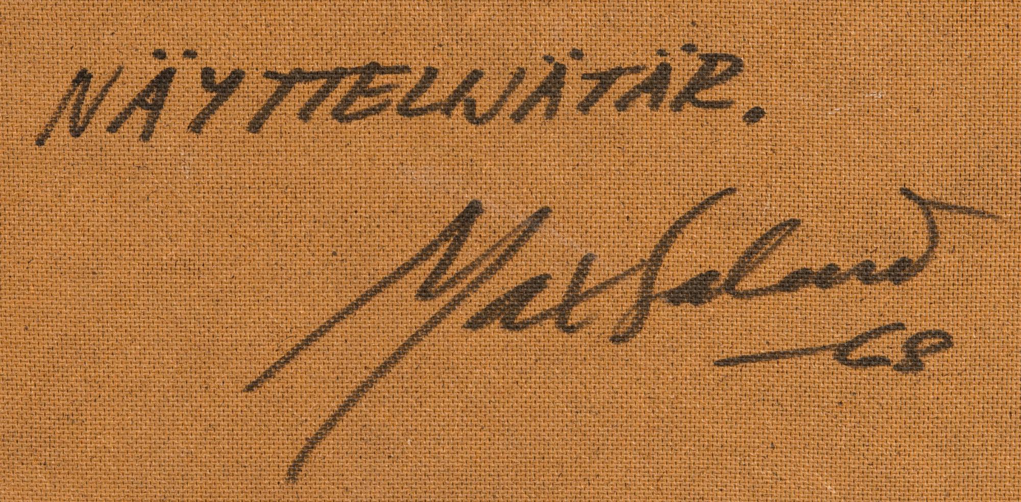 MAX SALMI, "NÄYTTELIJÄTÄR".