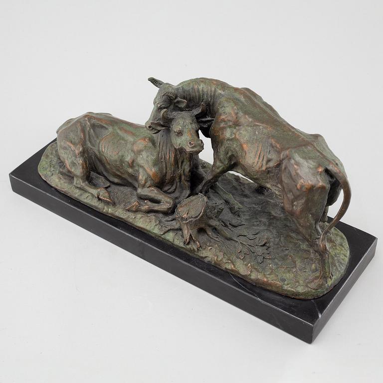 BARYE, a bronze sculpture, signed.