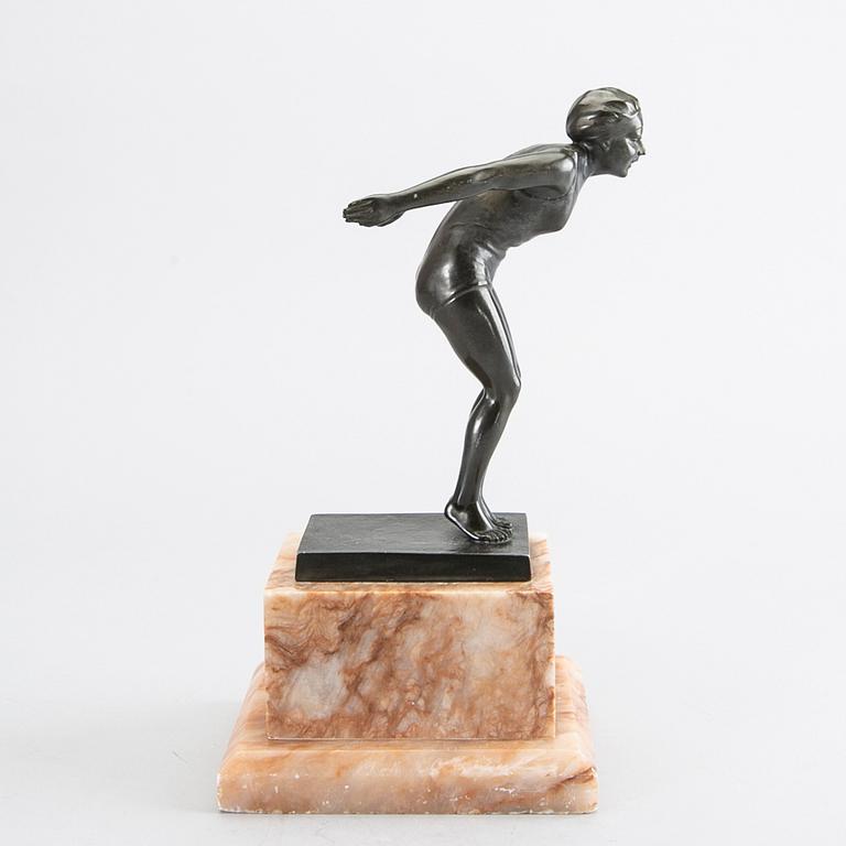 CARIN NILSON, attributed to, sculpture, bronze.