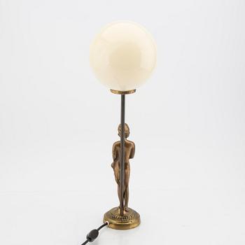 Bordslampa 1900-talets första hälft.
