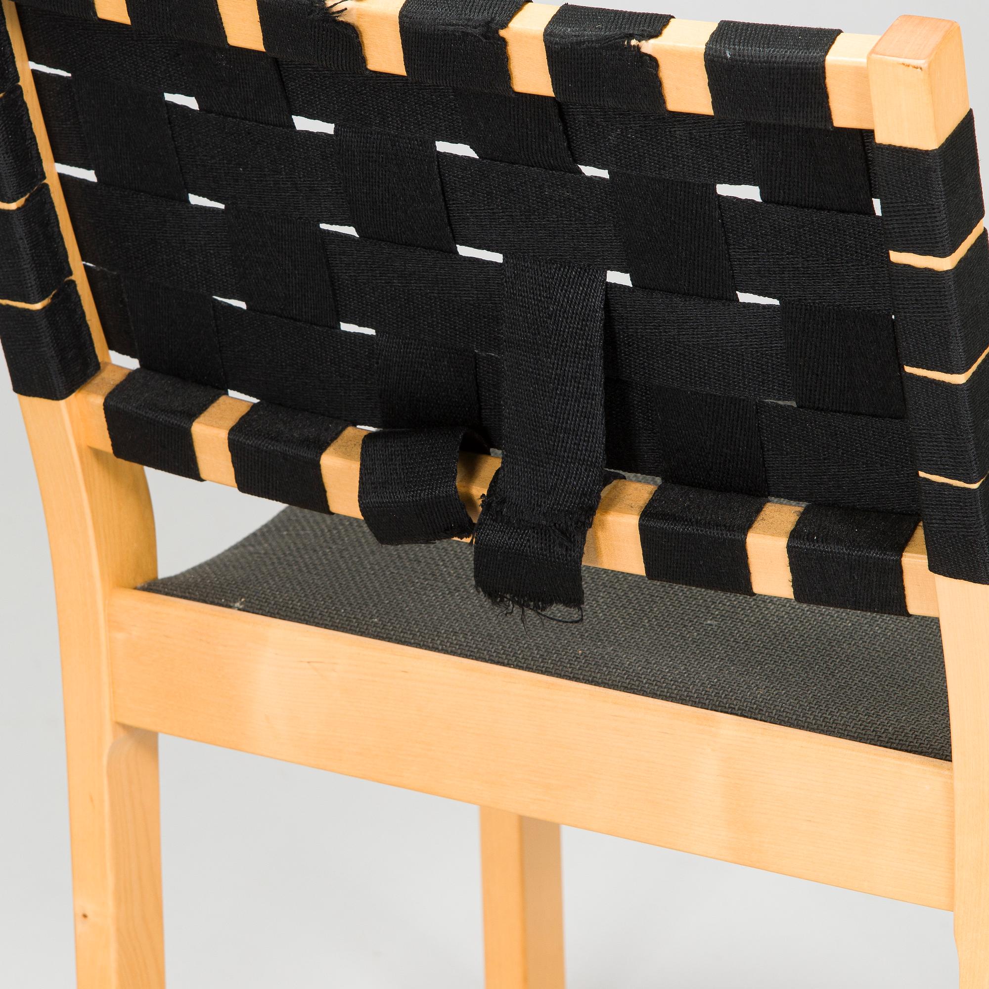 Alvar Aalto, stolar, 4 st, modell 611, Artek 2006.