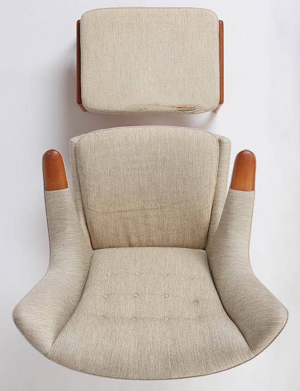 Hans J. Wegner, fåtölj, "Bamse", AP-stolen, Danmark 1950-60-tal.