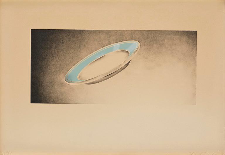 Ed Ruscha, "Plate", ur "Domestic Tranquility".