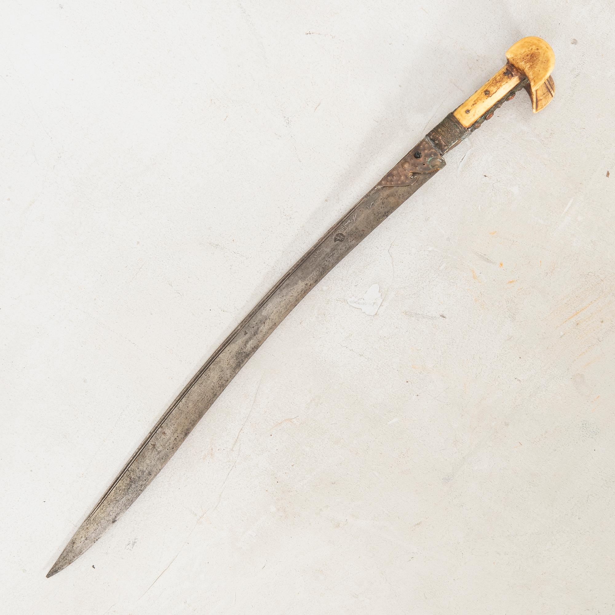 Yataghan, ottomansk, 17/1800-tal.