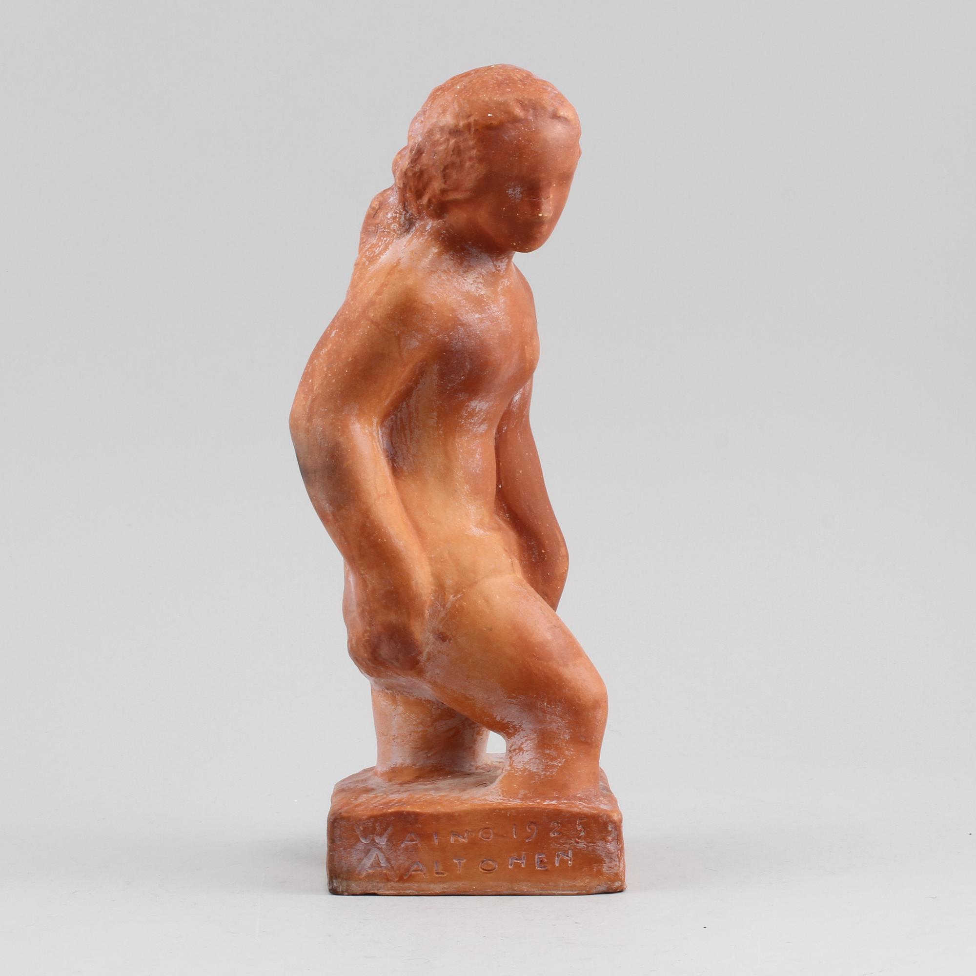 WÄINÖ AALTONEN, skulptur, gips, signerad, numrerad 87/500 och daterad 1925.