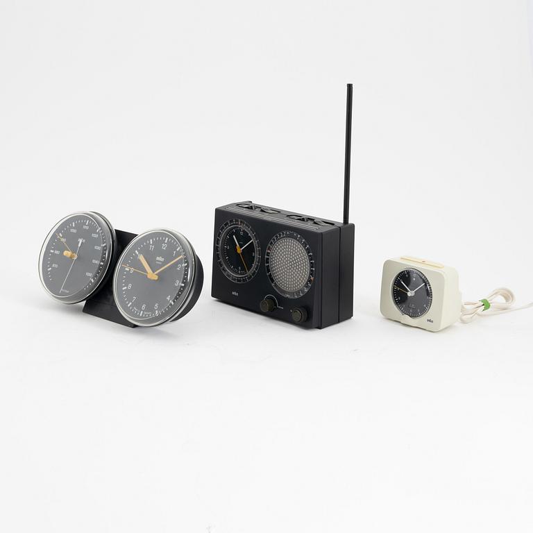 Dietrich Lubs & Dieter Rams, six clocks, Braun.