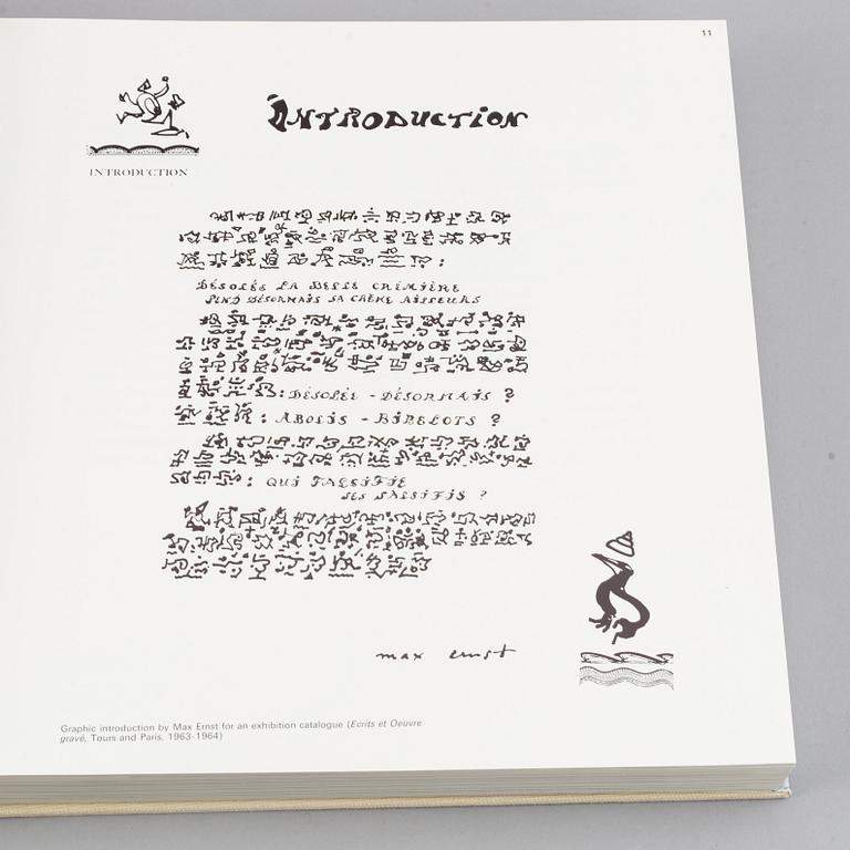 BOOK, "Max Ernst", av Edward Quinn, utgiven av Thames and Hudson, 1977.