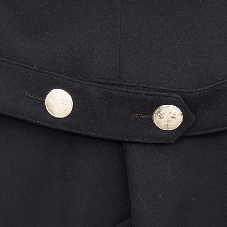 a Swedish early 20th Century four piece Swedish military uniform for captain at Svea Livgarde in Stockholm.