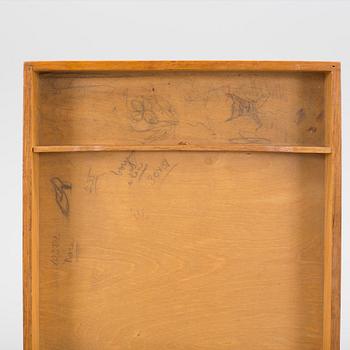 A teak and metal side table, 1950's/60's.