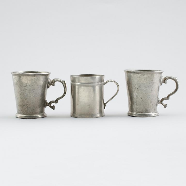 MUGGAR, 3 st (2+1), tenn, 1800-tal.