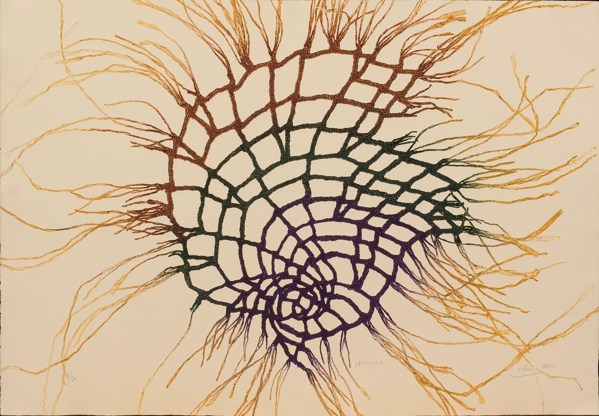 ODON (Guy Houdouin), etching in colours, signed and numbered 9/20, dated 2000.