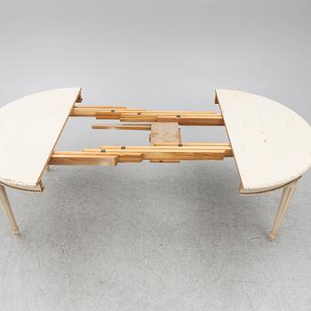 Dining table, Gustavian style, mid-20th century.