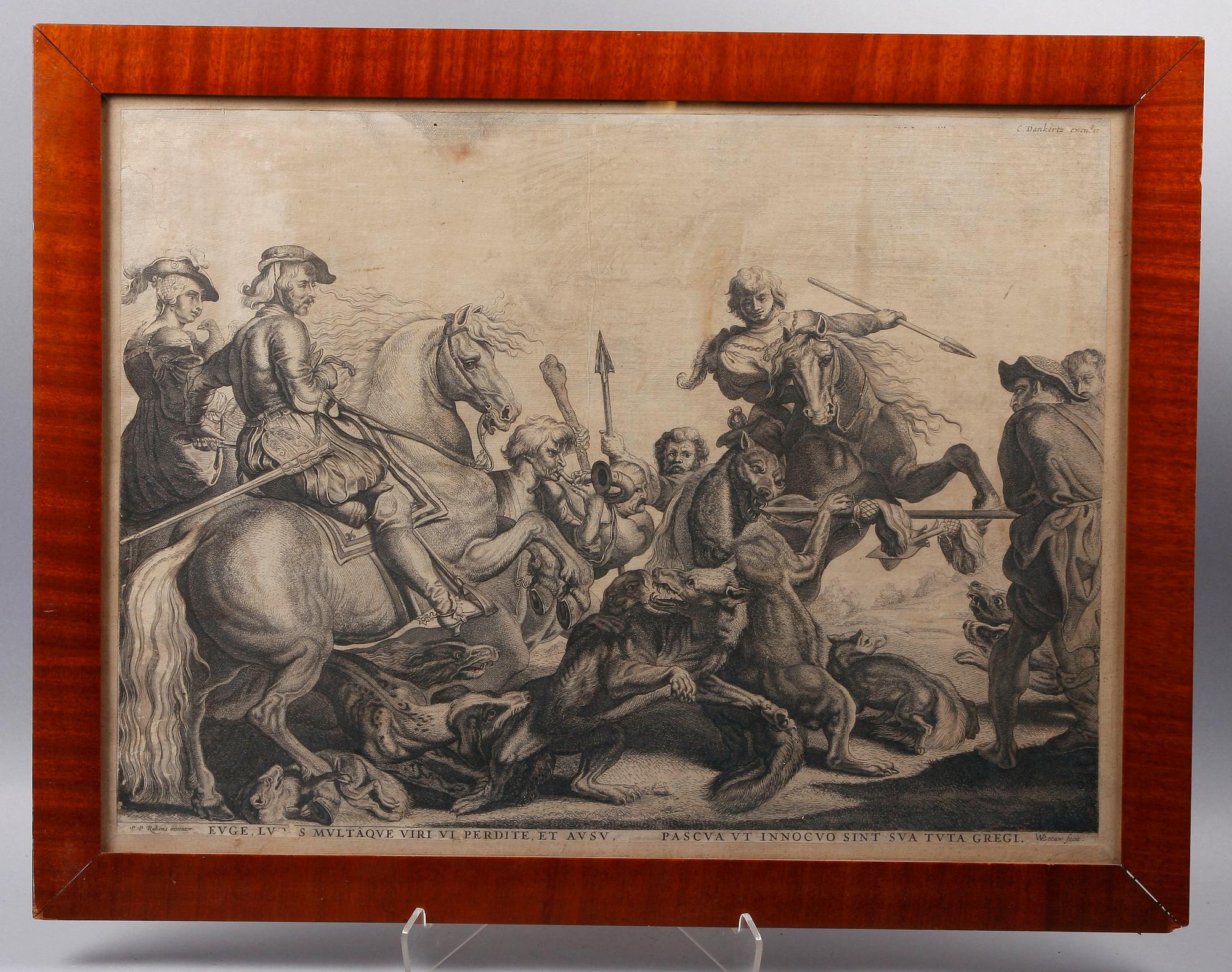 KOPPARSTICK, efter Rubens, 1600/1700-tal.