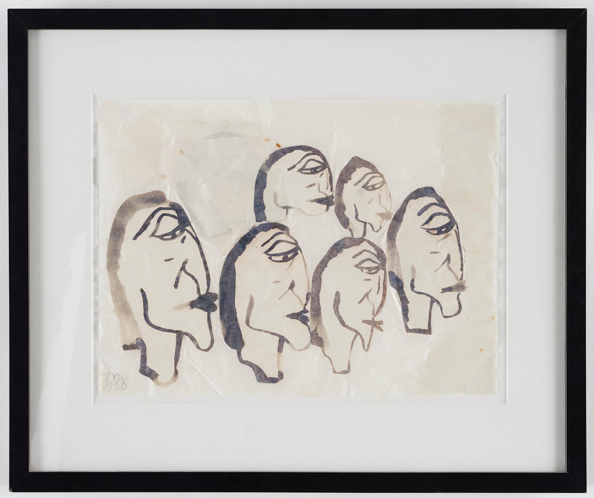 Donald Baechler, Untitled, collage after Picabia.