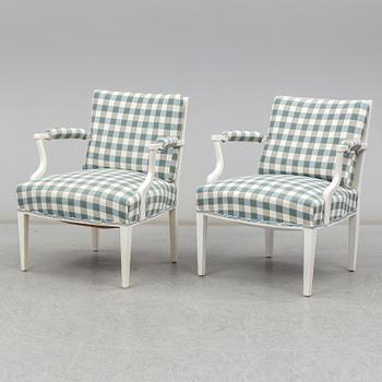 JOSEF FRANK, a pair of 969 armchairs for firma Svenskt Tenn.