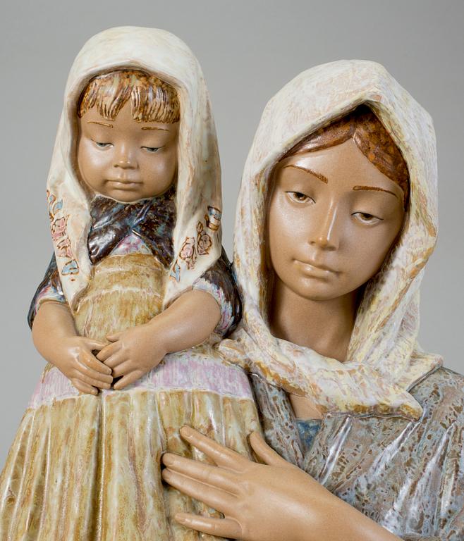 FIGURIN, stengods, Juana Devis, Lladro, Spanien, 1900-tal.