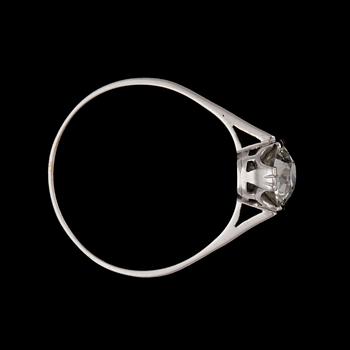 RING, gammalslipad diamant ca 1 ct.