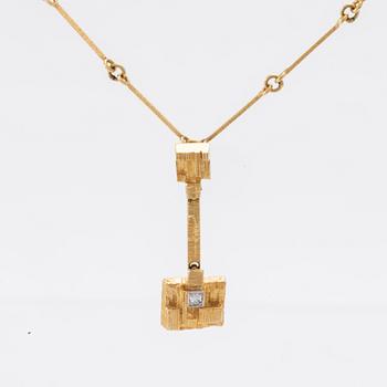 An 18K gold "Thai" necklace by Björn Weckström for Lapponia 1978.