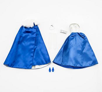 Barbiekläder 2 set. vintage "Barbie Gold N' Glamour", Mattel 1965. "Midnight Blue" Mattel 1965.