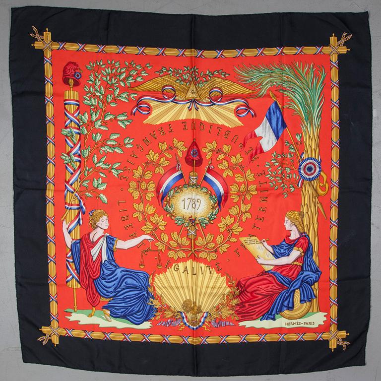 SCARF, "Liberté, Egalité, Fraternité", Hermès.