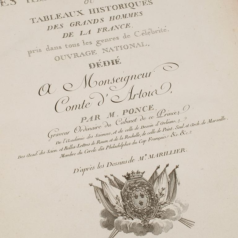 BOK. "Les Illustres Francais", Paris, 1700/1800-tal.