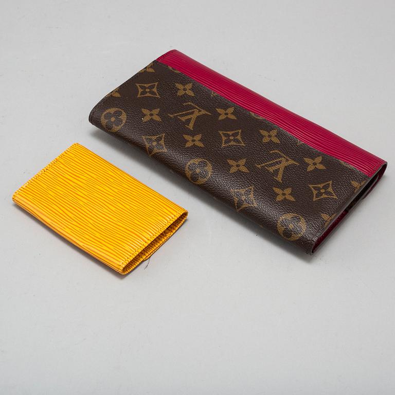 LOUIS VUITTON, a 'Marie Lou' wallet and a keyholder.