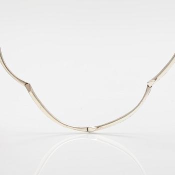 LAPPONIA, A sterling silver necklace, bracelet, brooch and earrings. 1984-87.