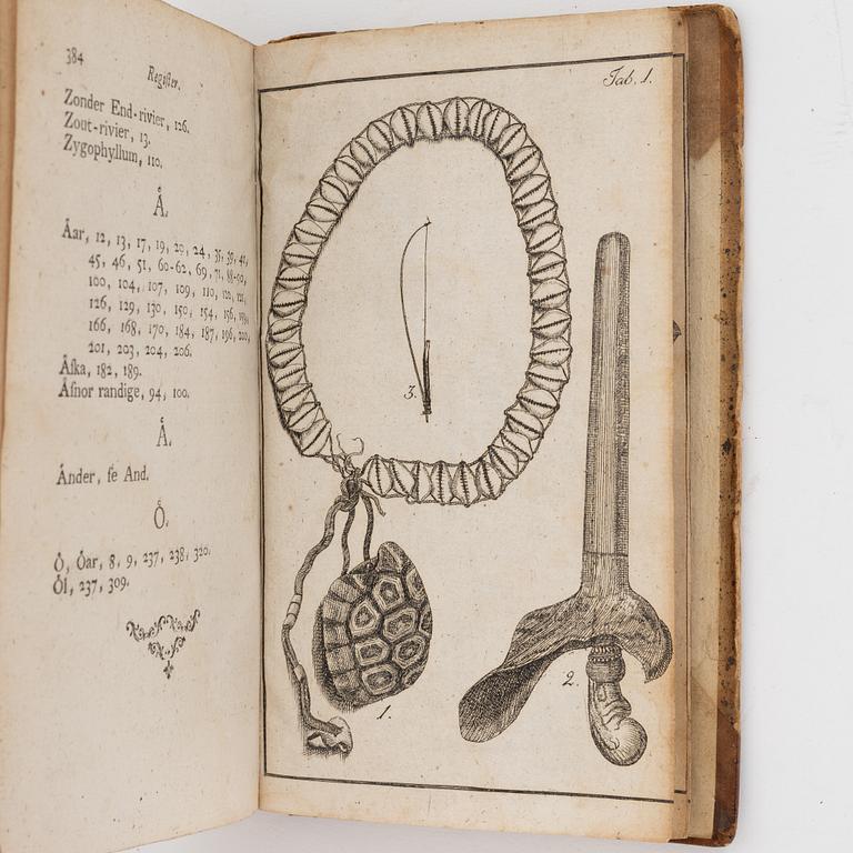 Books, four volumes,  Carl Peter Thunberg, Resa uti Europa, Africa, Asia 1770-1779. I-IV.