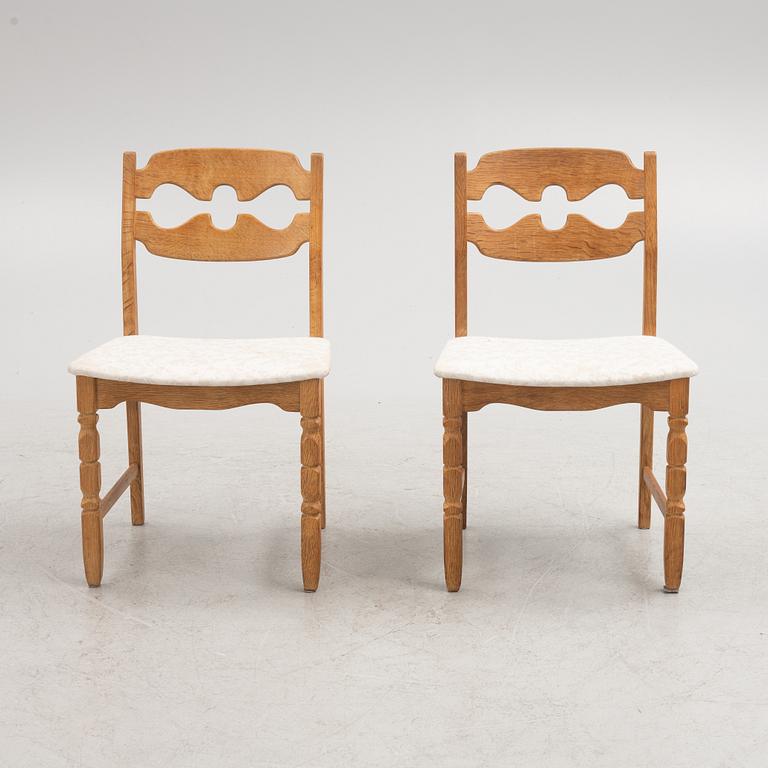 Henning Kjaerulf, stolar 6 st "Razor Blade", Danmark, 1900-talets andra hälft.