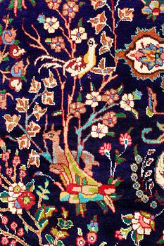 A CARPET, Figural Tabriz, ca 407 x 304 cm.