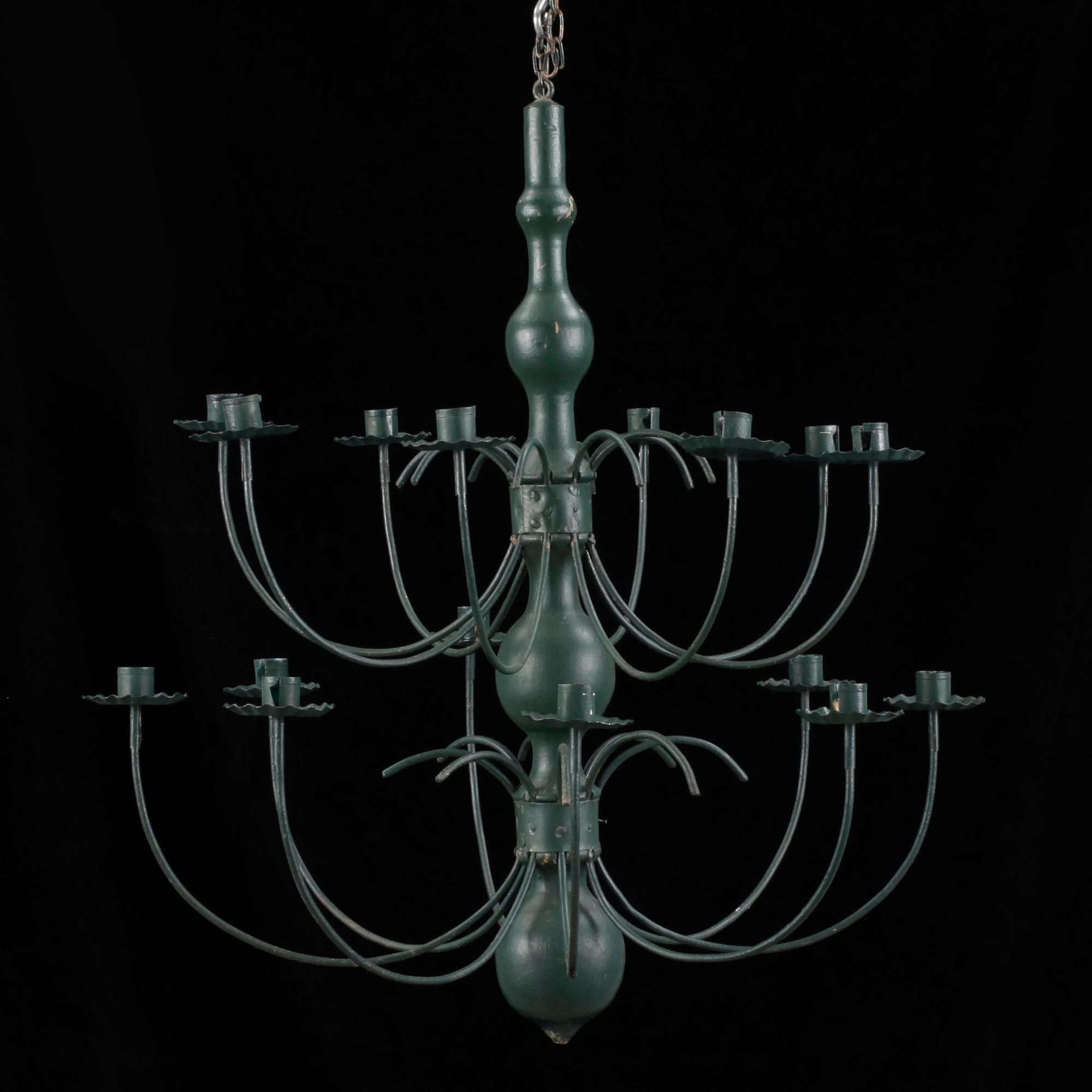 LJUSKRONA, trä/metall. 1900-tal.