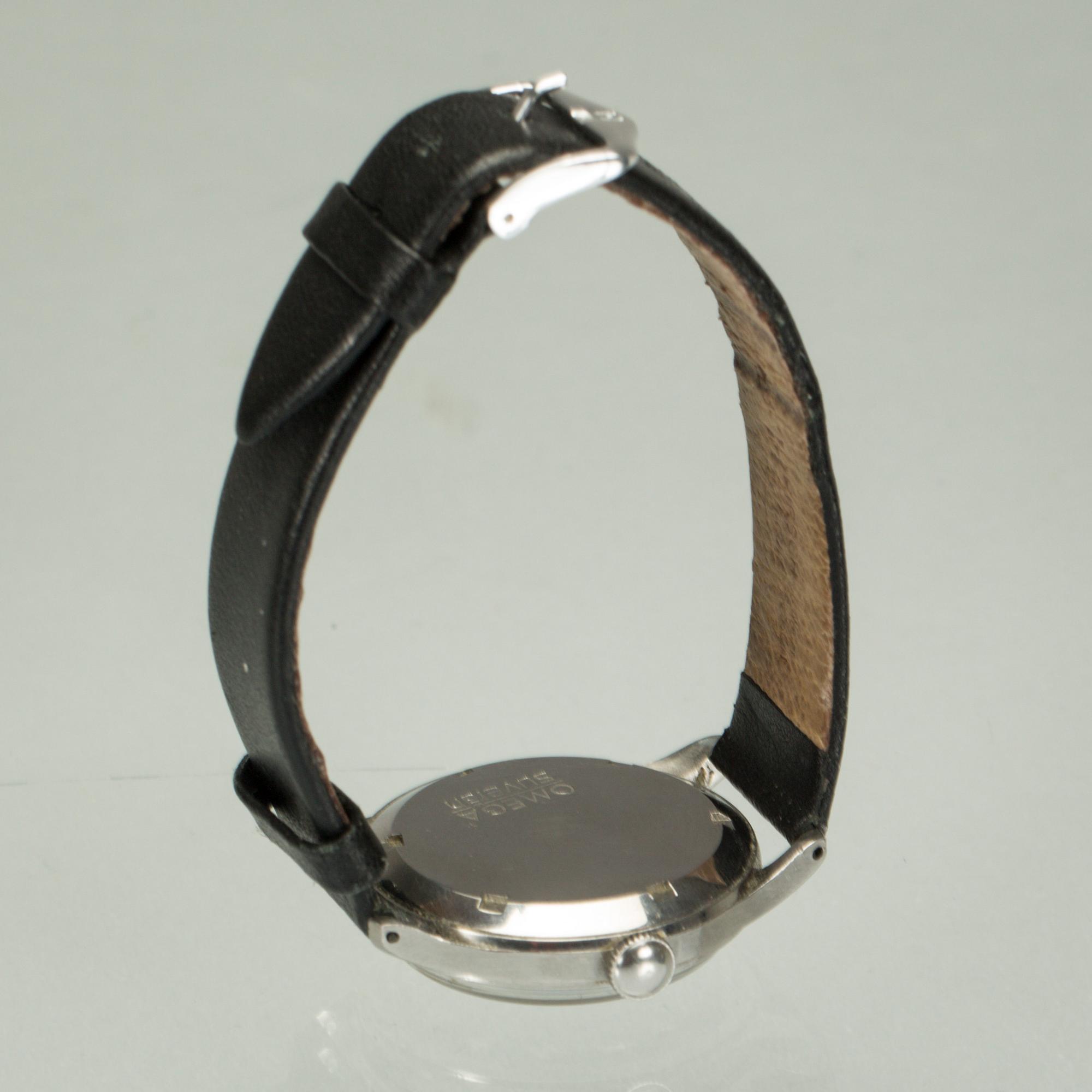 ARMBANDSUR, Omega, ca 1940-tal. "Suverän". Totalvikt ca 43,7 g.