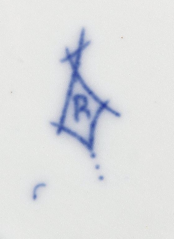MATSERVIS, 36 delar, porslin, Rudolstadt, sent 1800-tal.